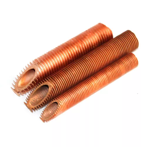 Медная оребренная труба